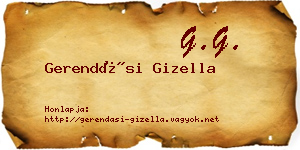 Gerendási Gizella névjegykártya