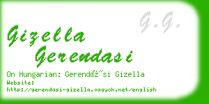 gizella gerendasi business card